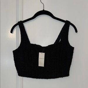 NWT Abercrombie & Fitch Tweed Crop top size Small